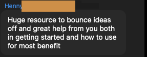 Henny testimonial